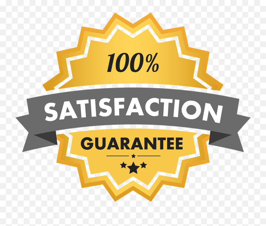 Satisfaction Guarantee 100 Satisfaction Seal Certificate - Satisfaction Guaranteed Logo Emoji,Dab Emoticon