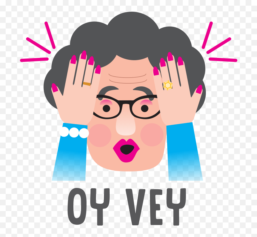 Oy Vey Emoji - Oy Vey Yiddish Class,Margarita In Emojis