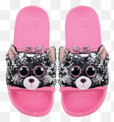 Ty Kiki Sequin Beanie Boo Slides - Emoji