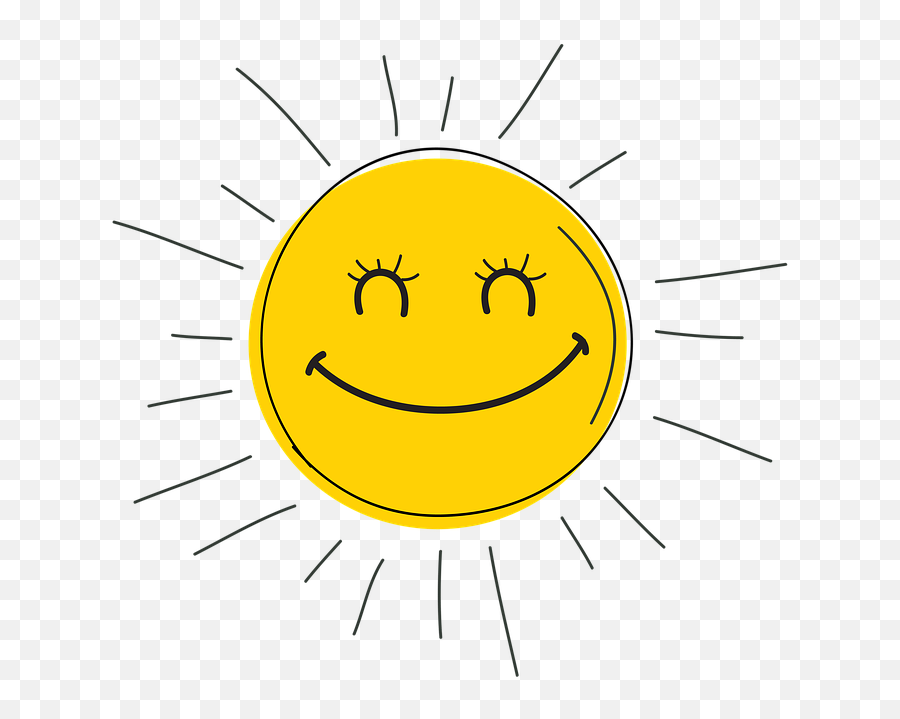 Happy Smile Sun - Sunrise Cartoon Smile Emoji,Sun Emoticon