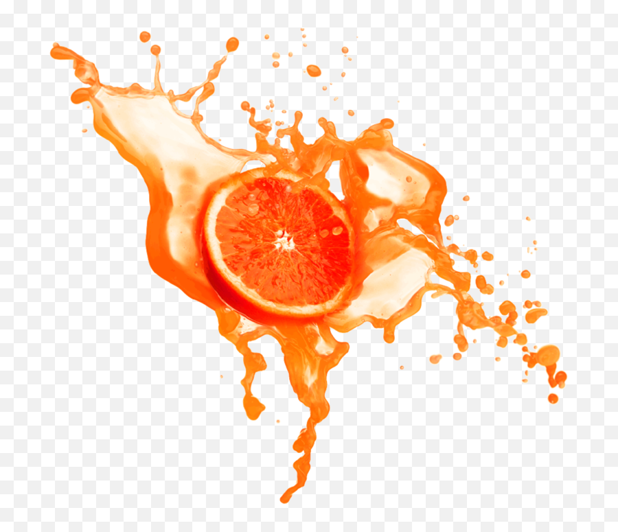 Orange Juice Drink Drops Water Fruit - Transparent Background Orange Png Emoji,Orange Juice Emoji