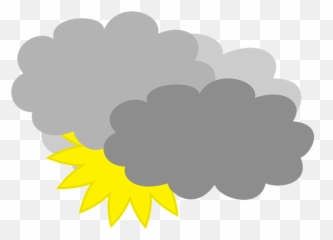 Cloudy Weather Forecast Partly - Clipart Emoji