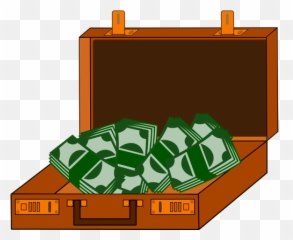 Cash Briefcase - With Money Clipart Emoji