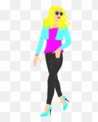 Girl Fashion Beauty Blonde Young - Illustration Emoji,Emoji Blowing Kisses