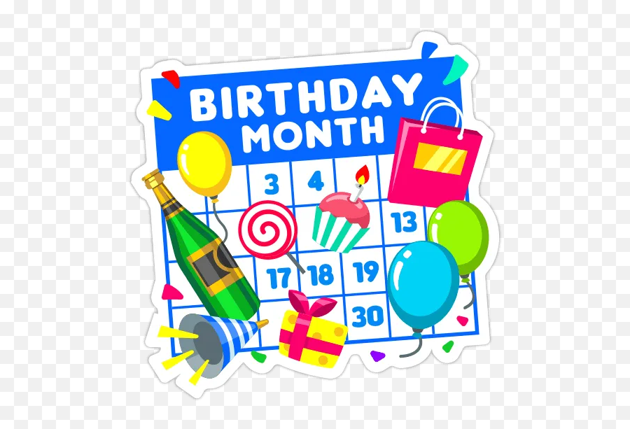 Whatsapp Stickers Copy Paste - Freewhatsappstickers Happy Birthday Month Emoji,Birthday Emoji Copy And Paste