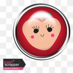 Cute Fruits Flair Peach Graphic By Marisa Lerin Pixel - Smiley Emoji,Peach Emoticon