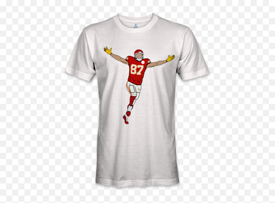 Travis Kelce Nfl Touchdown Celebration - Tshirt Basketball Kobe Emoji,Soccer Emoji Shirt