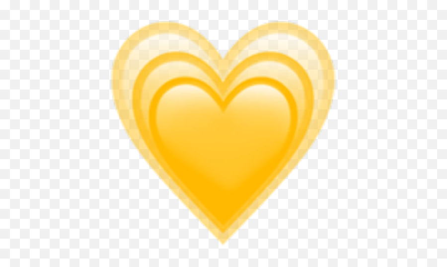 Heart Corazon Yellow Amarillo Sticker - Heart Emoji,Emojis Corazon