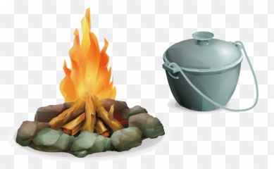 Camping Fire Png Transparent Png - Tent And Bonfire Png Emoji,Is There A Campfire Emoji