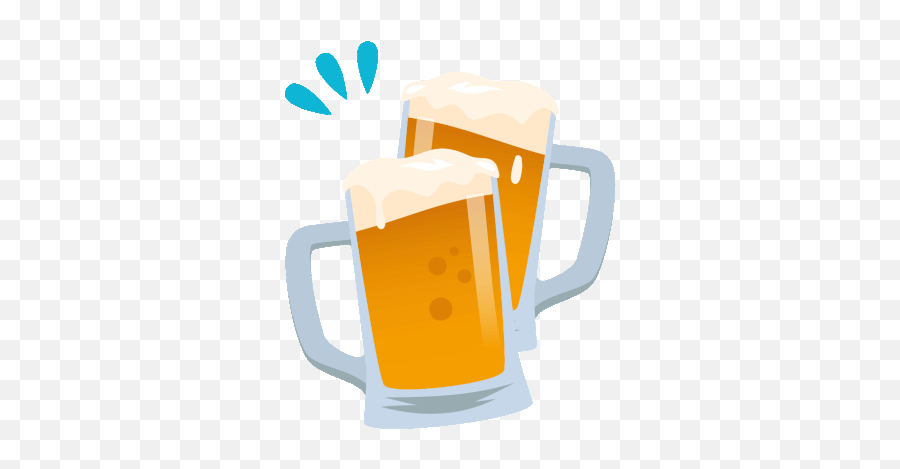 Clinking Beer Mugs Joypixels Gif - Clinking Beer Glasses Gif Png Emoji,Cheers Emoji