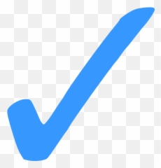 Jpg Transparent Checkmark Clipart Happy - Mark Png Blue Emoji