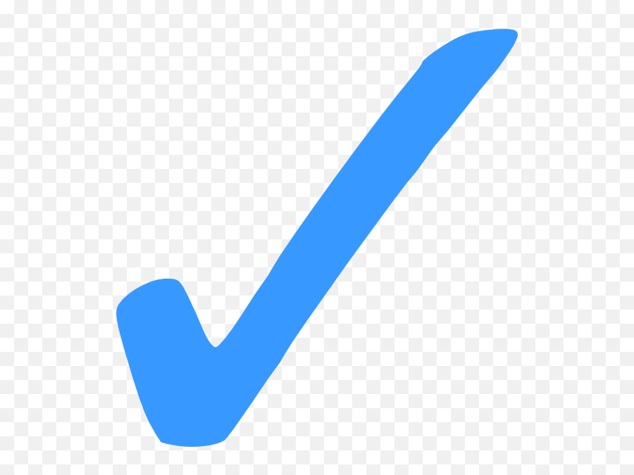 Jpg Transparent Checkmark Clipart Happy - Check Mark Png Blue Emoji,Blue Check Mark Emoji