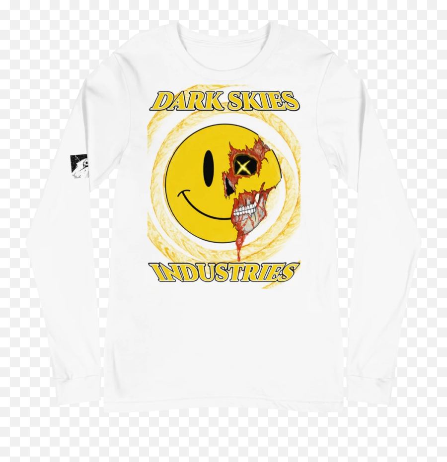 Half Dead Ls U2013 - Long Sleeve Emoji,Dead Emoticon