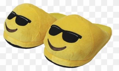 Pantuflas Emoji Con Lentes - Happy