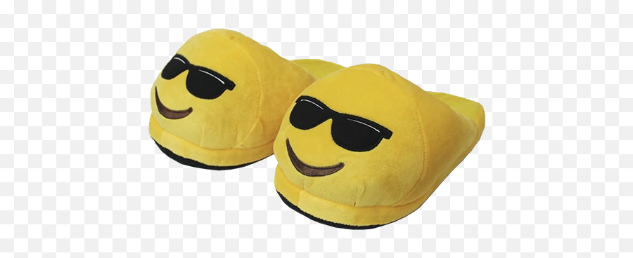 Pantuflas Emoji Con Lentes - Happy,Emoji Con