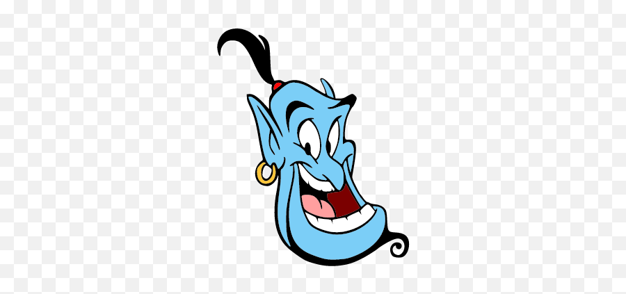 Gtsport - Genie From Aladdin Head Emoji,Genie Lamp Emoji