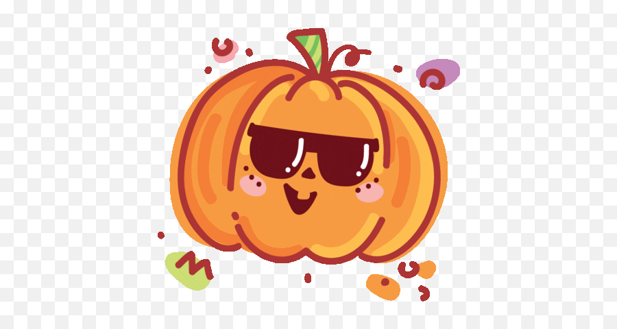 Stickers Pixel Art - Spinning Png Pumpkin Gif Transparent Emoji,Pumpkin Emoji Android