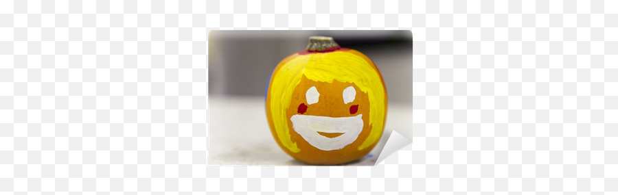 Halloween Pumpkin Face Painting Wall Emoji,Pumpkin Emoticon