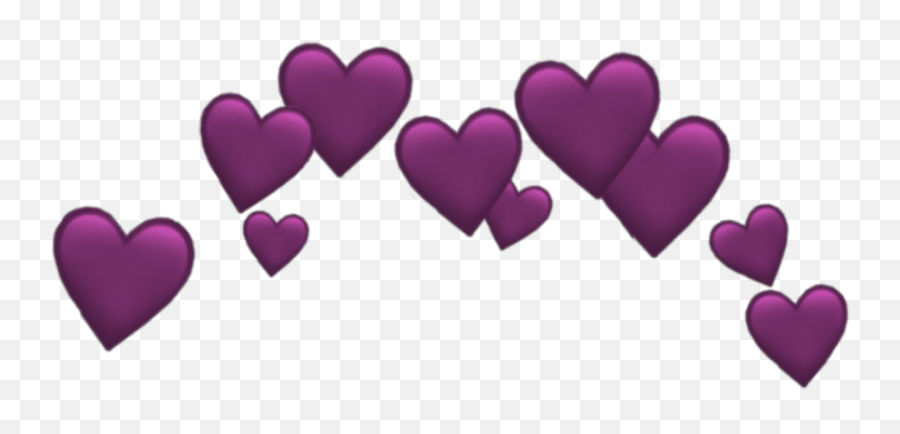 Pink Black Cute Dark Emoji Heart Kawaii - Emoji Blue Heart Crown Png,Dark Emoji