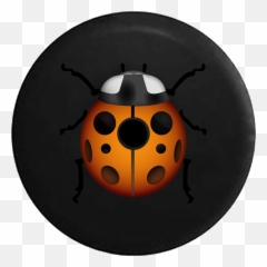 2018 2019 Wrangler Jl Backup Camera Emoji Text Ladybug Spare Tire Cover For Jeep Rv 33 Inch - Ladybug,Video Game Emoji