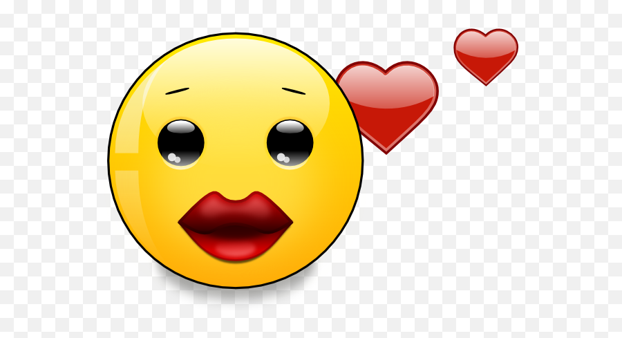 Smiley In Love - Smiley Emoji,In Love Emoticon