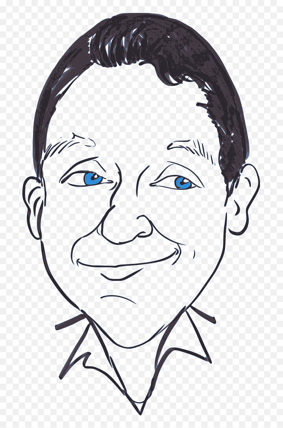 Caricature Head Male Man Portrait - Caricature Free Clipart Emoji,Large Emoticons