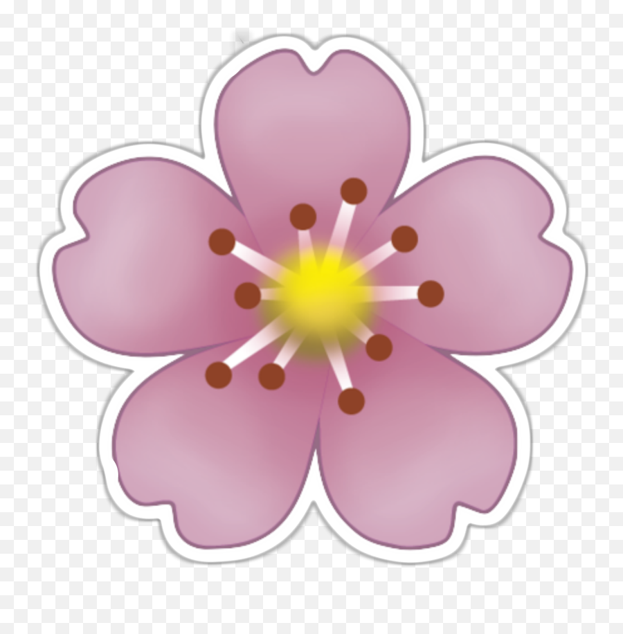 Nail Clipart Emoji Picture - Pink Flower Emoji Sticker,Nails Emoji