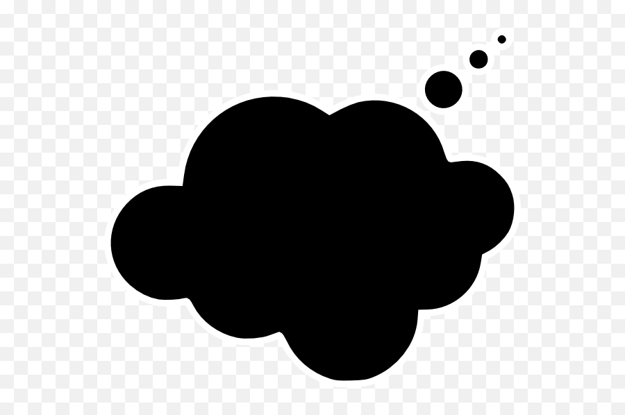 Cloud Clipart Thought Bubble Cloud - Clip Art Emoji,Thought Cloud Emoji