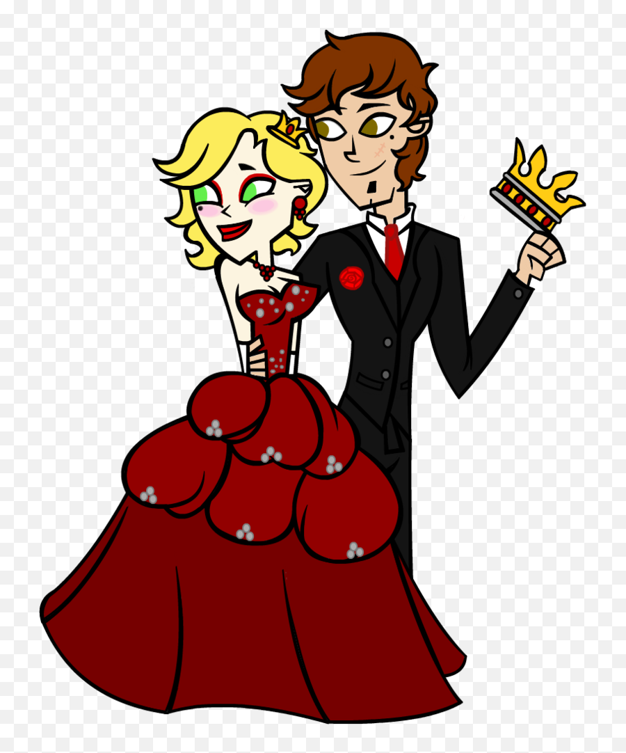 Png Prom King And Queen Of Hearts - King And Queen Of Hearts Clipart Emoji,Prom Emoji