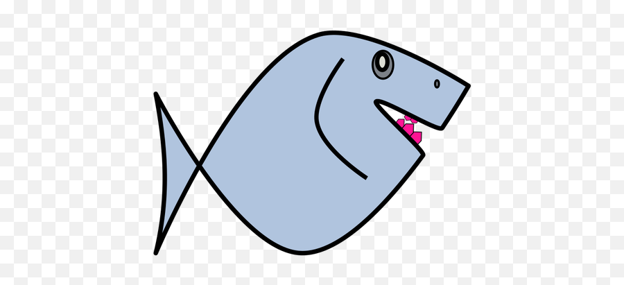 Cartoon Blue Fish - Ryba Png Kreslené Emoji,Fish Emoji