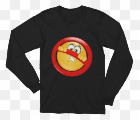Not Allowed Emoji Long Sleeve T - Supreme Anime T Shirts,Emoji Clothes Men