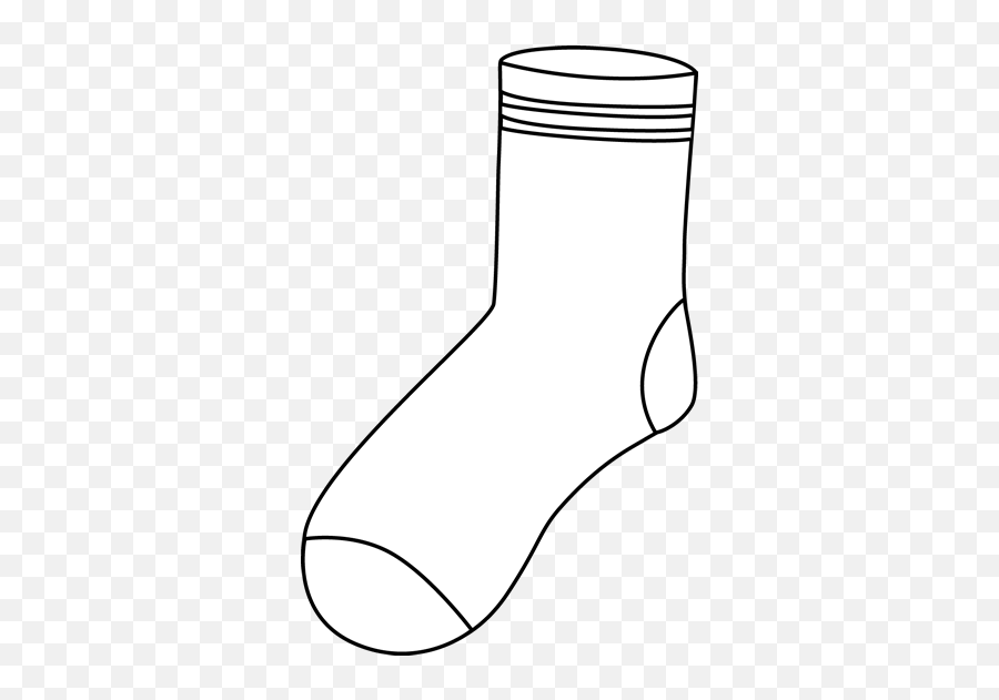 Free Socks Clip Art Black And White - Sock Clipart Black And White Emoji,Black Emoji Socks