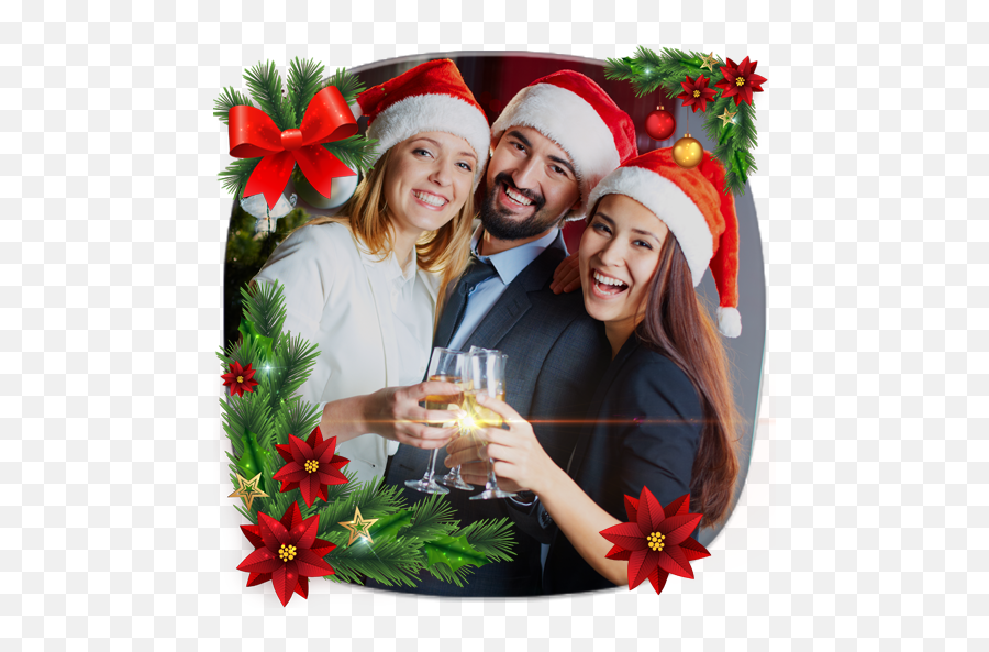 Merry Christmas Photo Frame Montage - Christmas Dress Code In Office Emoji,Merry Christmas Emoji