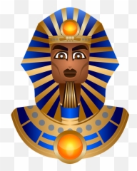 Free Pharaonic Egypt Images - Sphinx Blue And Gold Emoji