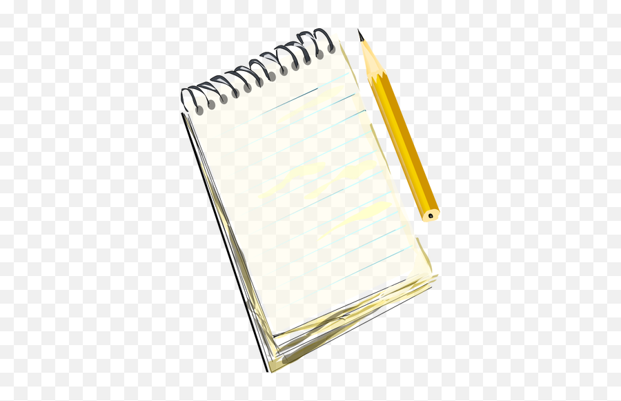 Notepad And Pencil - Notepad And Pencil Clipart Emoji,Notebook Emoji Game