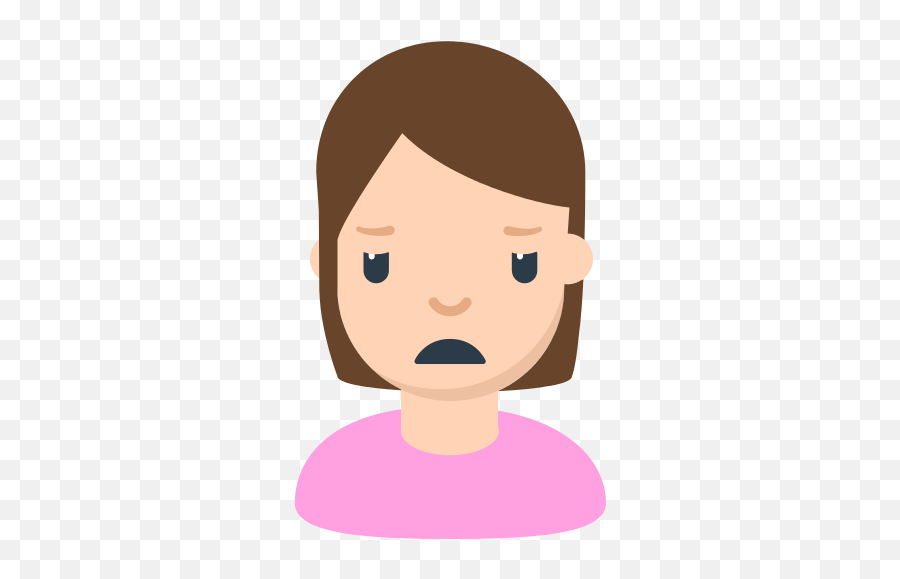 Fxemoji U1f64d - Emoji Person With Pouting,Emoji's