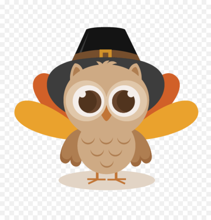 Library Of Turkey Hat - Thanksgiving Owl Clip Art Emoji,Wave Emoji Hat
