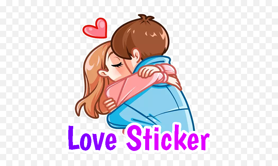 Love Romantic Kiss Couple Sticker - Wastickerapps Hot Stickers For Whatsapp E...