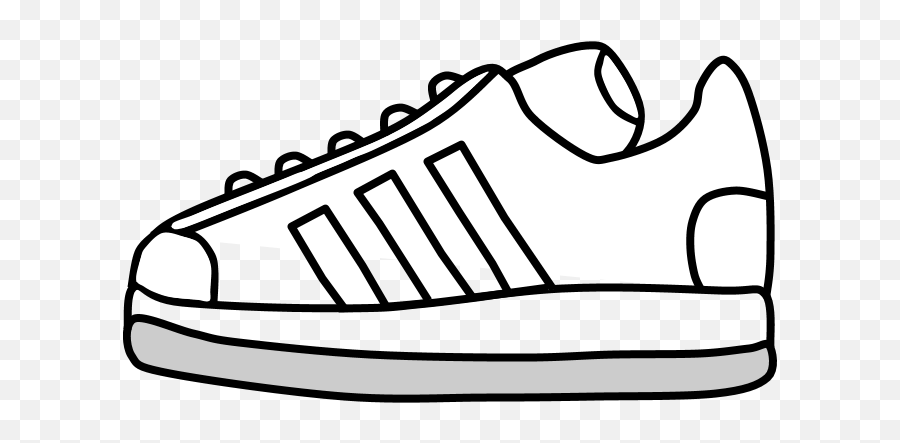 Sneakers Tennis Shoes Black And White Stripes Png Clipart - Shoe Black And White Clipart Emoji,Emoji Tennis Shoes