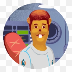 Our Crew Eng Castornaute - Cartoon Emoji,Lemoji