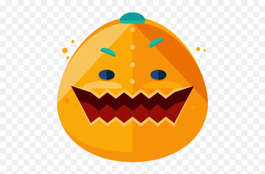 Emoji 5 - Circle,Pumpkin Emoji Android