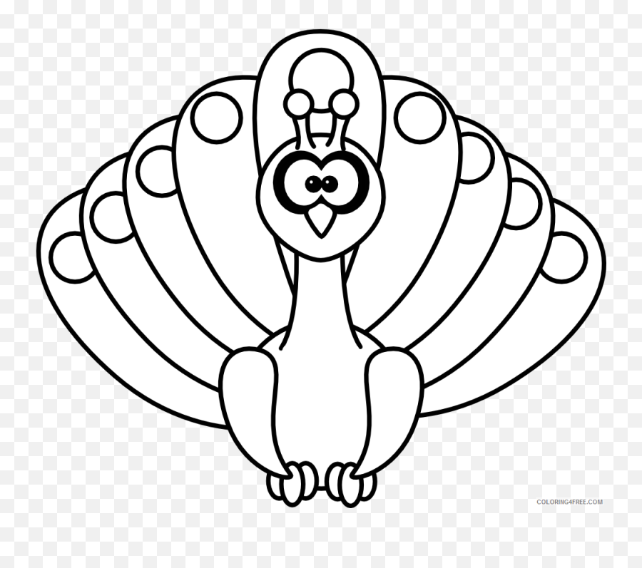 Peacock Outline Coloring Pages Peacock Feather Border Free - Peacock Coloring Pages Emoji,Peacock Emoji