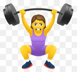 Woman Lifting Weights Icône - Active Emoji