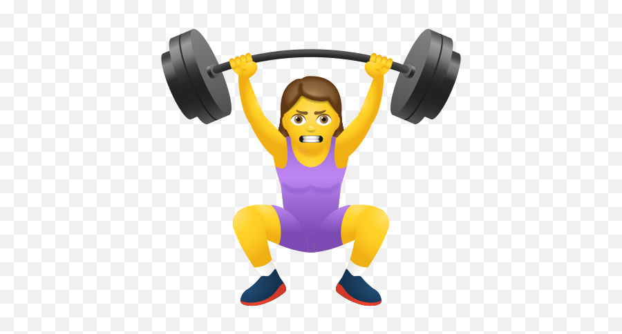 Woman Lifting Weights Icône - Active Emoji,Weights Emoji