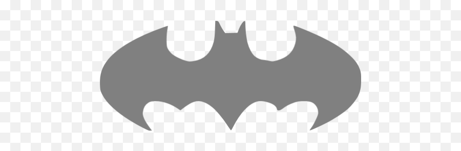 Gray Batman 24 Icon - Gray Batman Logo Png Emoji,Batman Emoticon