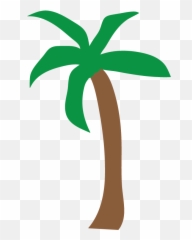 Download Palm Tree Beach Clip Art - Clipart With Emoji