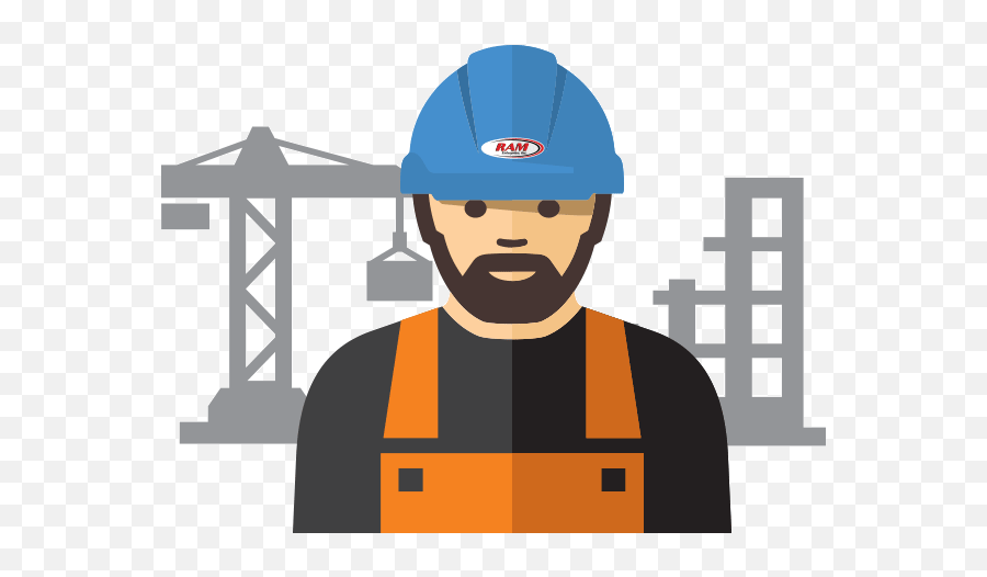 Ram Construction Worker Clipart - Full Size Clipart Construction Worker Icon Png Colored Emoji,Construction Worker Emoji