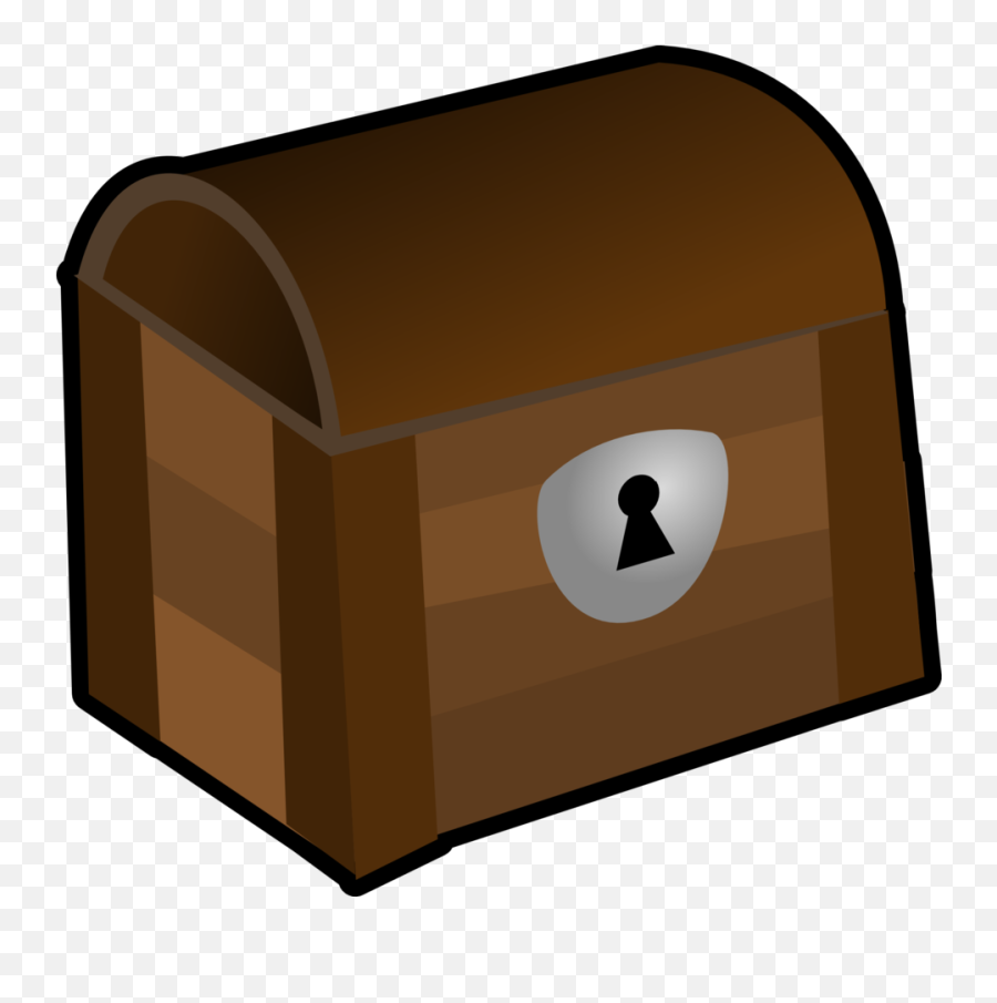 13921725018523 - Box With Lock Clipart Emoji,Treasure Chest Emoji