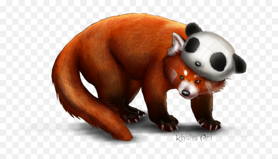 Drawing Pandas Emoji Transparent Png - Red Panda With Giant Panda Art,Red Panda Emoji