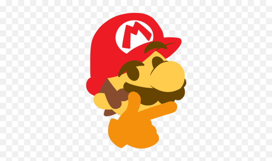 Thinking Mario - Super Mario Bros Emoji,Thinking Emoji Meme